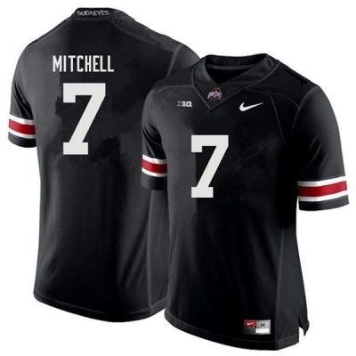 NCAA Ohio State Buckeyes Men's #7 Teradja Mitchell Black Nike Football College Jersey JOZ6145PD
